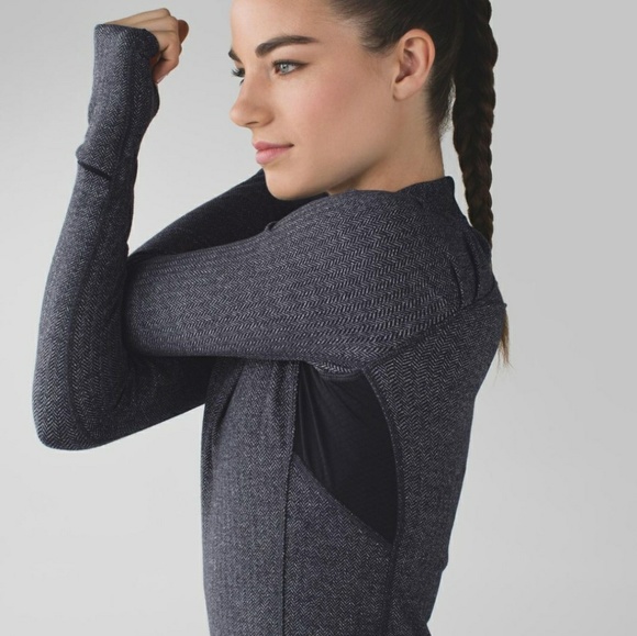 lululemon athletica Tops - Think Fast Herringbone pullover